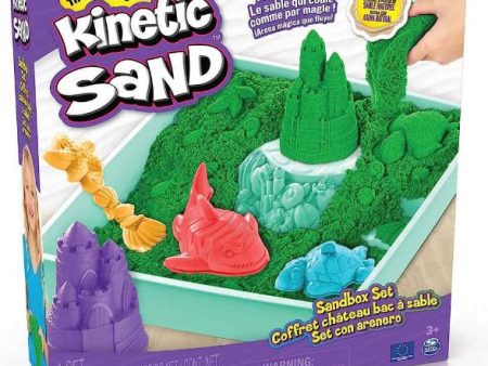 KINETIC SAND SANDBOX SET - GREEN Cheap