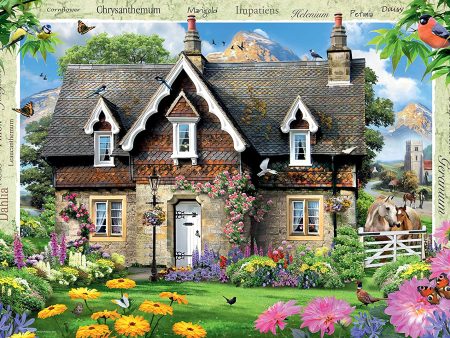 RAVENSBURGER HILLSIDE COTTAGE 1000 PIECE PUZZLE Fashion