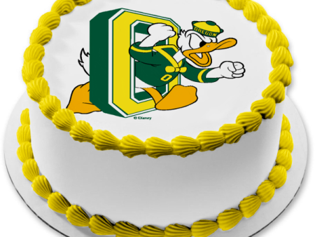 University of Oregon Ducks Logo Sports Mascot Edible Cake Topper Image ABPID03243 Hot on Sale