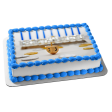 Happy Hanukkah Dreidel and a Menorah Edible Cake Topper Image ABPID07688 Supply