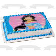 Princess Aladdin Jasmine with a Pink Background Edible Cake Topper Image ABPID07698 Hot on Sale