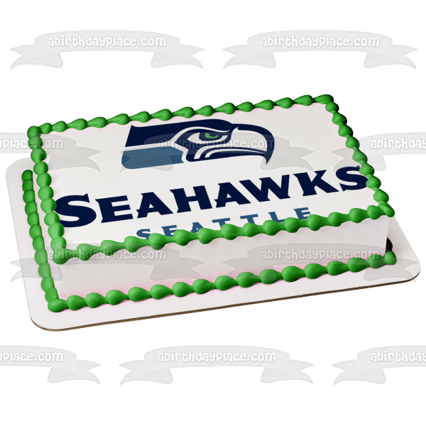 Seattle Seahawks Logo 2002-2011 NFL Edible Cake Topper Image ABPID06609 Online Sale