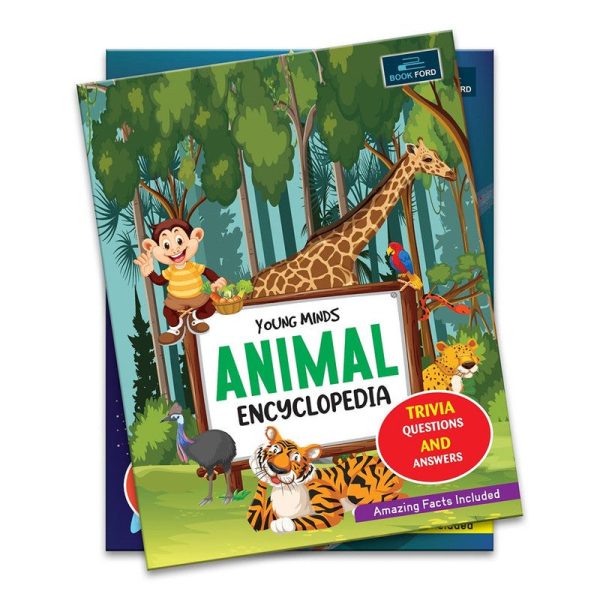 Young Minds Encyclopedia - Set of 2 Books - Animals and Space Encyclopedia For Kids Supply