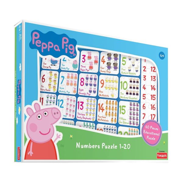 Original Funskool Peppa Pig Number Educational Puzzle Fashion