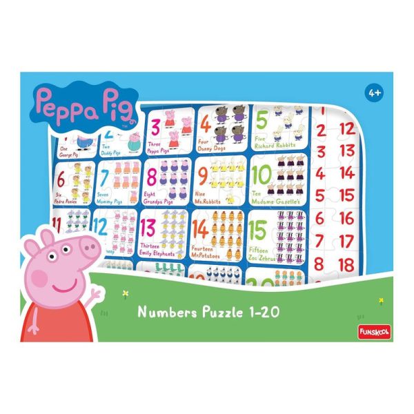 Original Funskool Peppa Pig Number Educational Puzzle Fashion