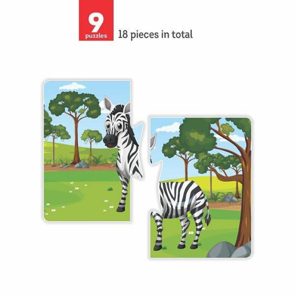 Animal Friends Puzzle For Kids | 3+Years | 18 Pieces and 1 Additional Booklet Supply