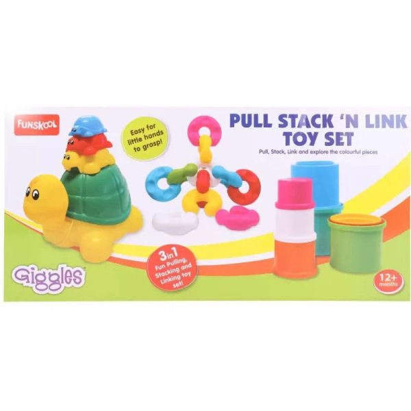 Original Funskool Pull Stack N Link Toy Set on Sale