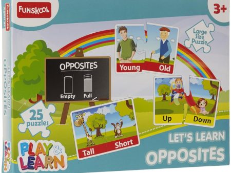 Original Funskool Play & Learn 25 Pcs Opposites Puzzle on Sale