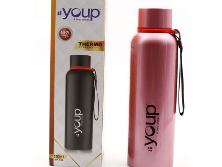 Youp Thermosteel Pink Color Water Bottle DREW - 750 ml Discount