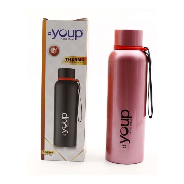 Youp Thermosteel Pink Color Water Bottle DREW - 750 ml Discount