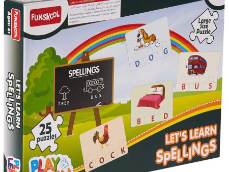 Original Funskool Play & Learn 25 Pcs Spelling Puzzle Online