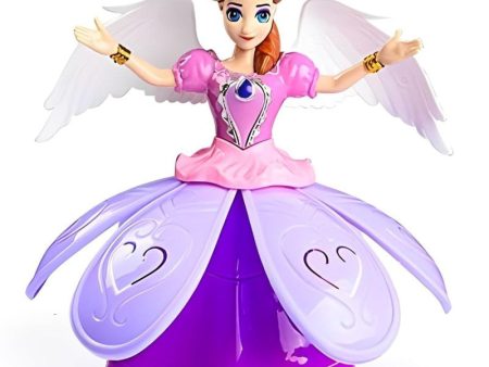 360 Degree RotatingDancing Doll Princess Musical Flashing Lights with Music Sound Toy (Pink) Supply