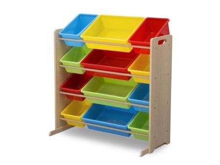 Deluxe 12 Plastic Bins Toys & Books Organizer | COD Not Available Cheap