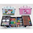 145-Piece Art Supplies Set Featuring Unicorn Design in Pink - Deluxe Studio Drawing and Painting Kit Housed in a Portable Aluminum Case Online Hot Sale