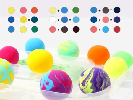 12 Different Color Fluffy Foam Clay with Tools, Pack of 12 For Discount