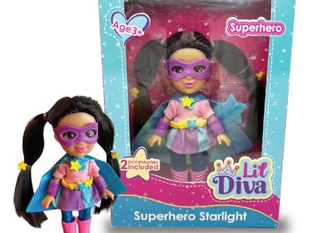 Li l Diva Superhero-Starlight (6  Doll) Supply