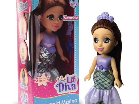 Li l Diva Mermaid-Marina (13  Doll) For Discount