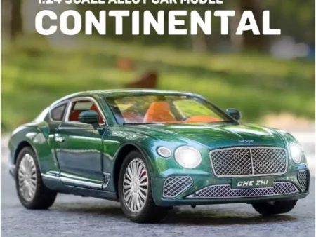 1:24 Alloy-Metal Toy Car Resembling Bentley With Light & Sound Pull Back Function (Pack of 1) - Assorted Colours For Cheap