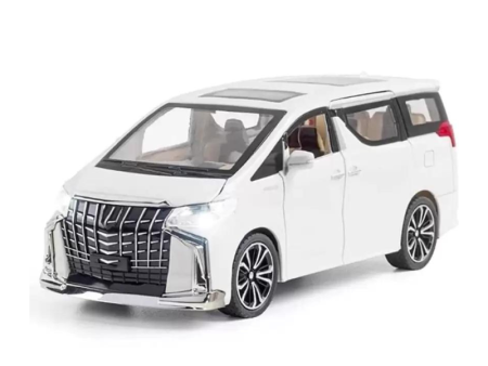 1:24 Metal Die Cast Car Resembling Toyota Alphard SUV With Light & Sound (Pack of 1) - Assorted Colours For Sale