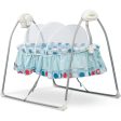 Wanda Electric Swing Cradle for Baby, Automatic Swing Baby Cradle with Mosquito Net, Remote, Toy Bar & Music | Baby Cradle Crib Jhula | Baby Swing Cradle - COD Not Available on Sale