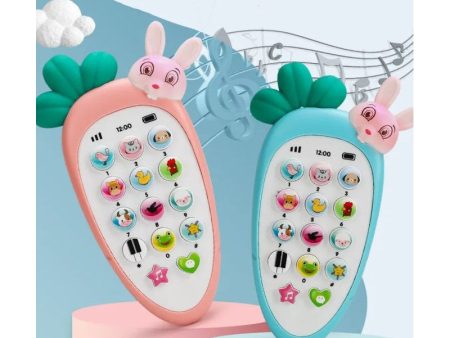 Cordless Feature Rabbit Mobile Musical Toy for Kids, Smart Educational Pretend Play Phone, Pack of 1, Colour as per Stock on Sale