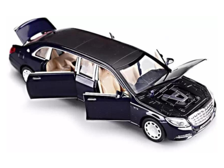 1:32 Diecast Metal Car Resembling May-bach S650 With Light & Sound (Pack of 1) - Assorted Colours Online Sale