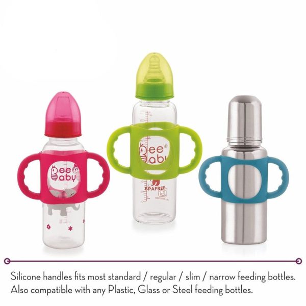 100% Silicone Handle for Slim Neck Feeding Bottle | 4m+ Cheap