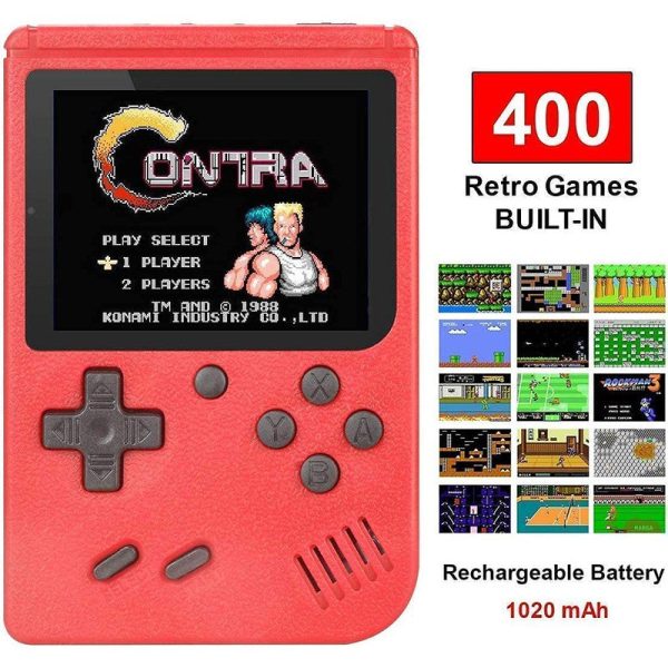 400 in 1 Retro Video Game with Rechargeable Battery & Remote | 2 Players Supply