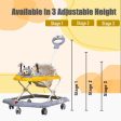 Baby Foldable Activity Walker with Rattles, Parent Handle Rod & Adjustable Height | Ginger  | Yellow Online