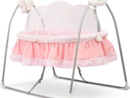 Wanda Electric Swing Cradle for Baby, Automatic Swing Baby Cradle with Mosquito Net, Remote, Toy Bar & Music | Baby Cradle Crib Jhula | Baby Swing Cradle - COD Not Available on Sale