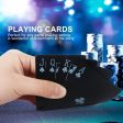 2 in 1 Luxury Silver and Black Deck of Waterproof Playing Cards Use for Family Party Game Online now