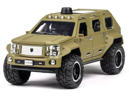 1:24 Scale Off-Road Car Toy Model Resembling G Patton with Sound and Light (Pack of 1) - Assorted Colours Cheap