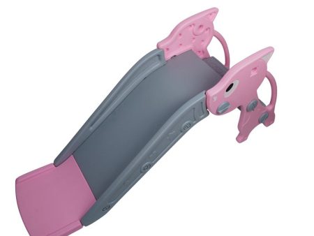 2 in 1 Foldable Baby Garden (Fox) Slide for Kids | Durable and Safe for Toddler | Pink For Sale