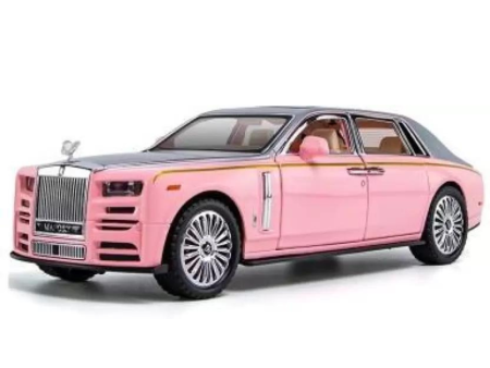 1:24 Die cast Metal Pullback Toy Car Resembling Rolls Royce Phantom Light Music - Assorted Colours Online