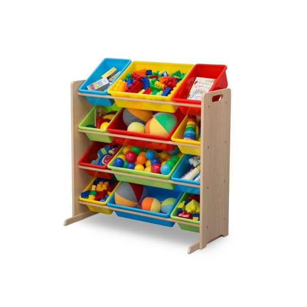 Deluxe 12 Plastic Bins Toys & Books Organizer | COD Not Available Cheap