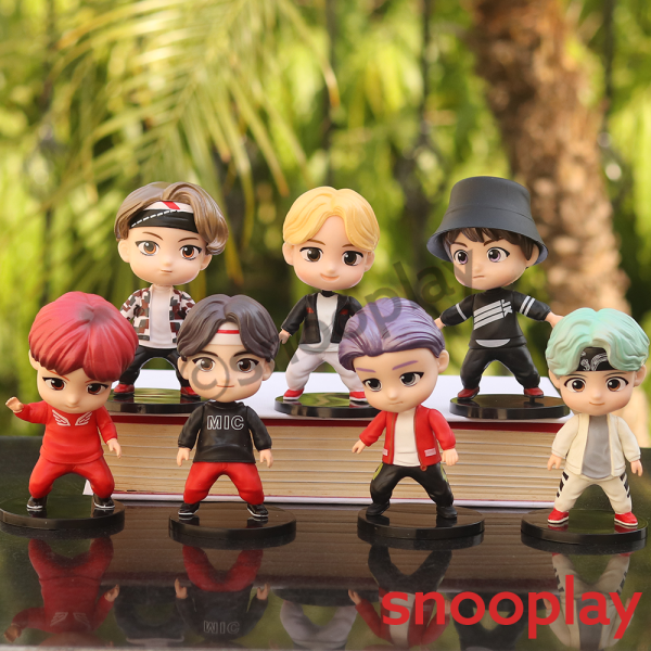 Set of 7 BTS Action Figure | 7 cm Height on Sale