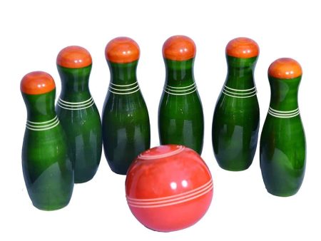 Small Wooden Bowling Set Online Sale