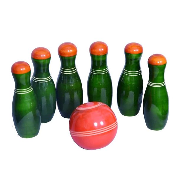 Small Wooden Bowling Set Online Sale