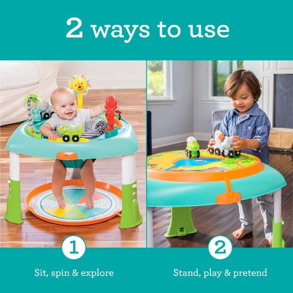 2-in-1 Sit, Spin & Stand Entertainer & Activity Table (Multicolour) - COD Not Available Online Hot Sale