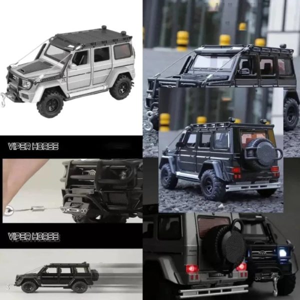 1:24 Toy Cars Model Zinc Alloy Pull Back Car Resembling Mercedes Brabus With Light & Sound (Pack of 1) Online