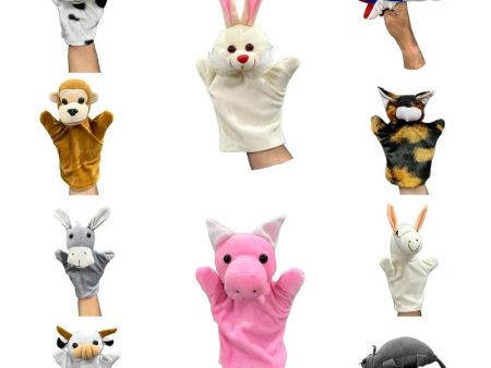 (Set of 10) Domestic Animal Storytelling Hand Puppet For Kids Discount