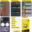 145-Piece Art Supplies Set with Astronaut Design - Drawing and Painting Kit Stored in a Portable Aluminum Case Online Sale