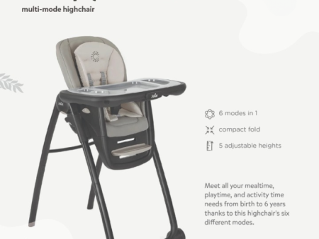 Multiply 6 In 1 Speckled High Chair | 5 Height Adjustments | COD Not Available Cheap