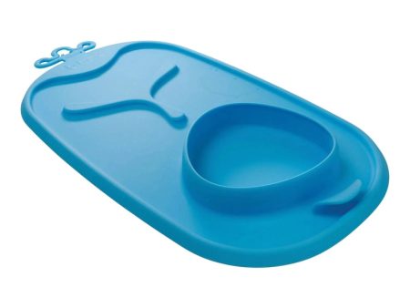 Roll & Go Mealtime Mat with Spoon Ocean Breeze Blue Online Hot Sale