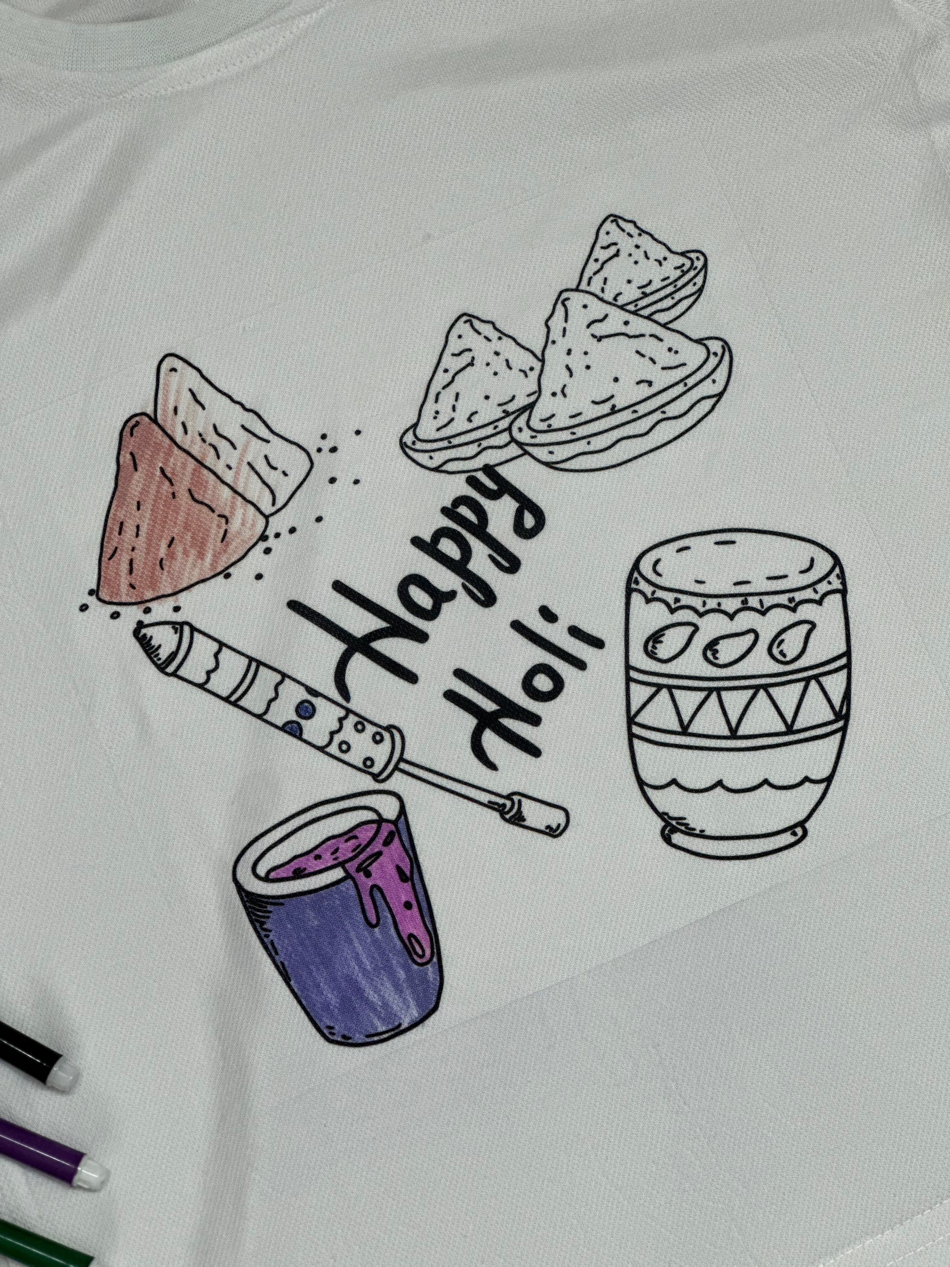 Color Your Own Holi Tee Kit Supply