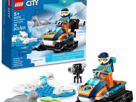 LEGO Arctic Explorer Snow Mobile Construction Blocks Set (60376) - TM Supply